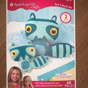 American Girls Craft sewing kit 2 Felt DIY Racoons
